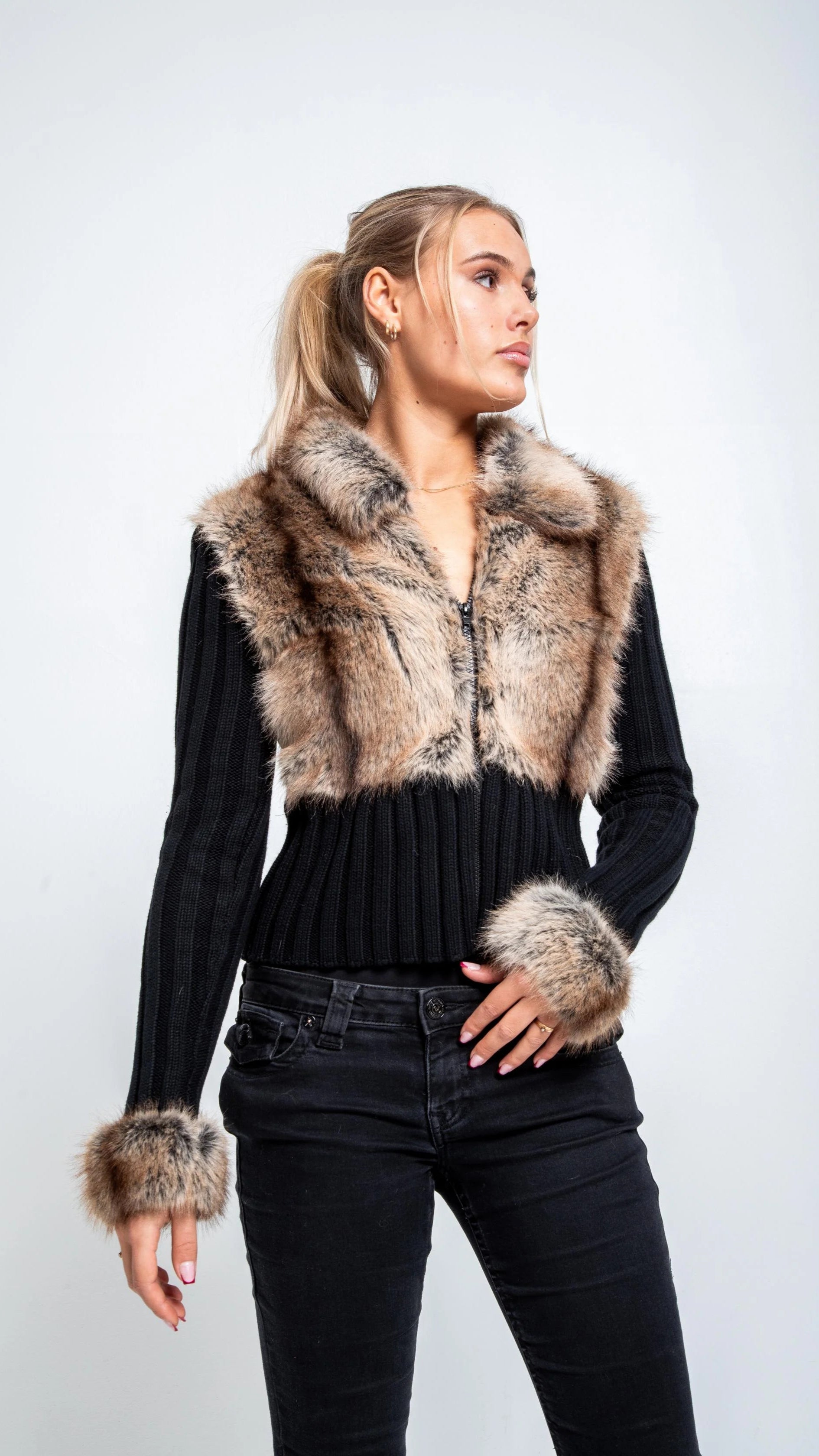 Castiro Fur Cardigan
