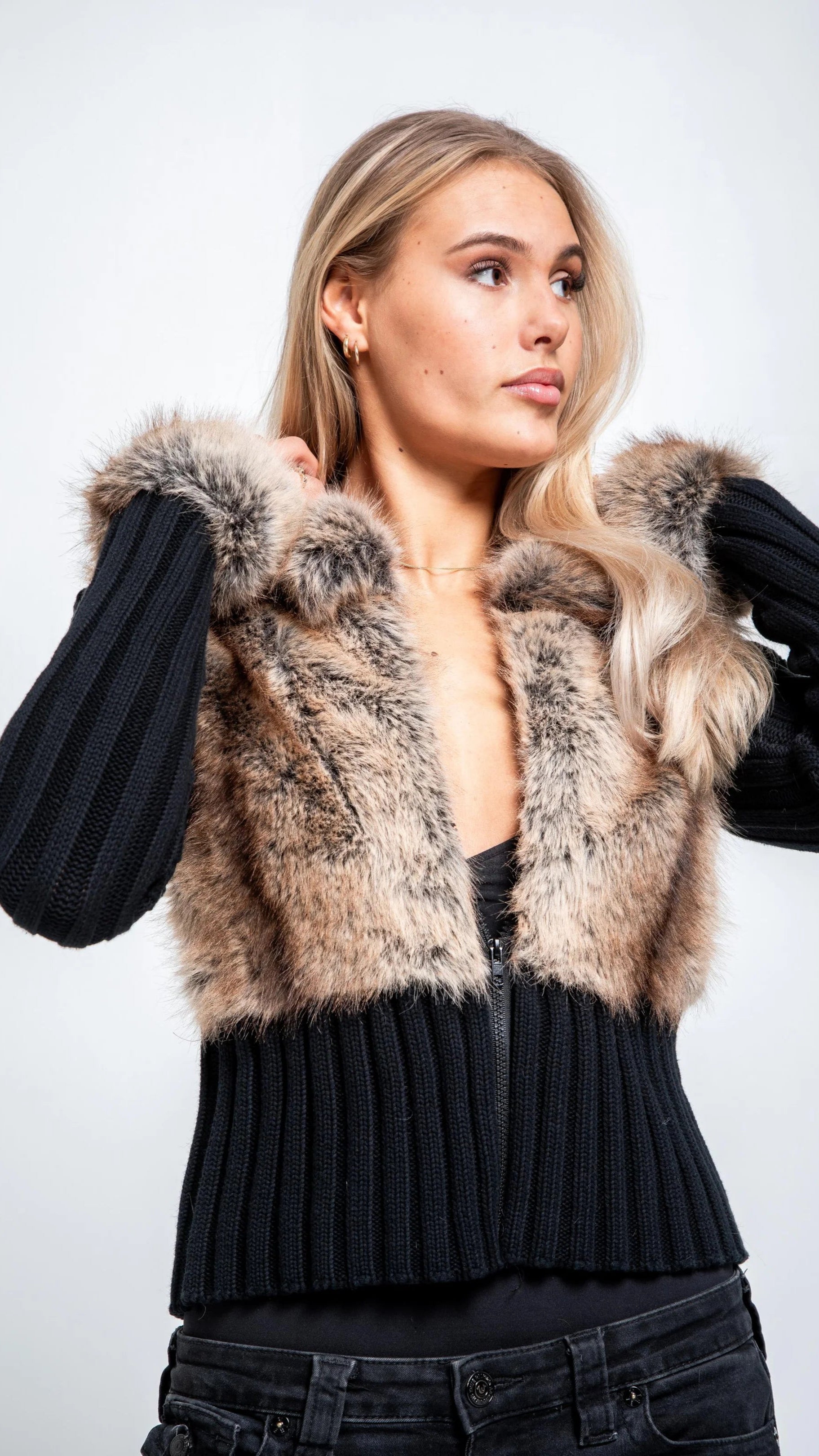 Castiro Fur Cardigan