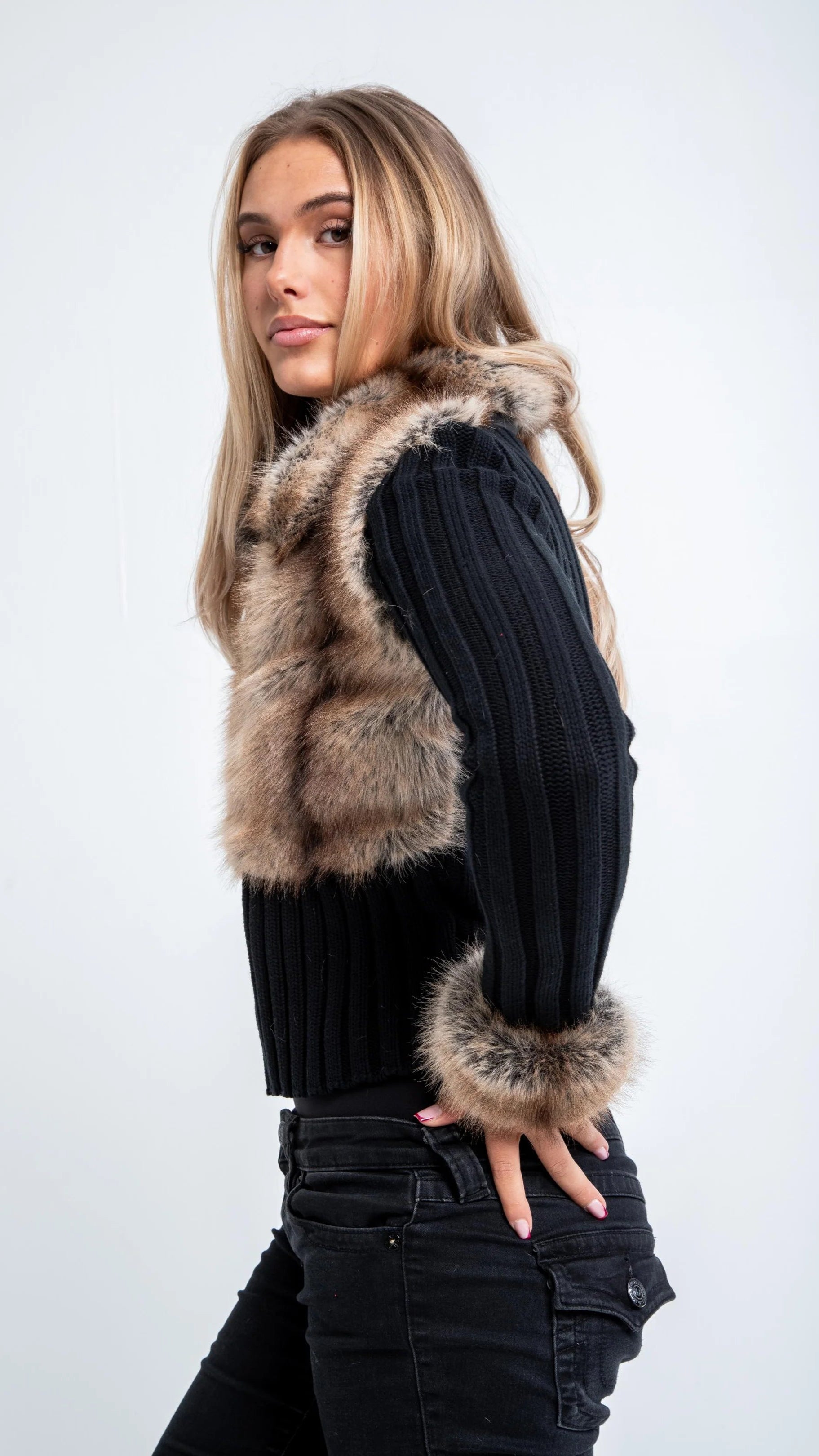 Castiro Fur Cardigan