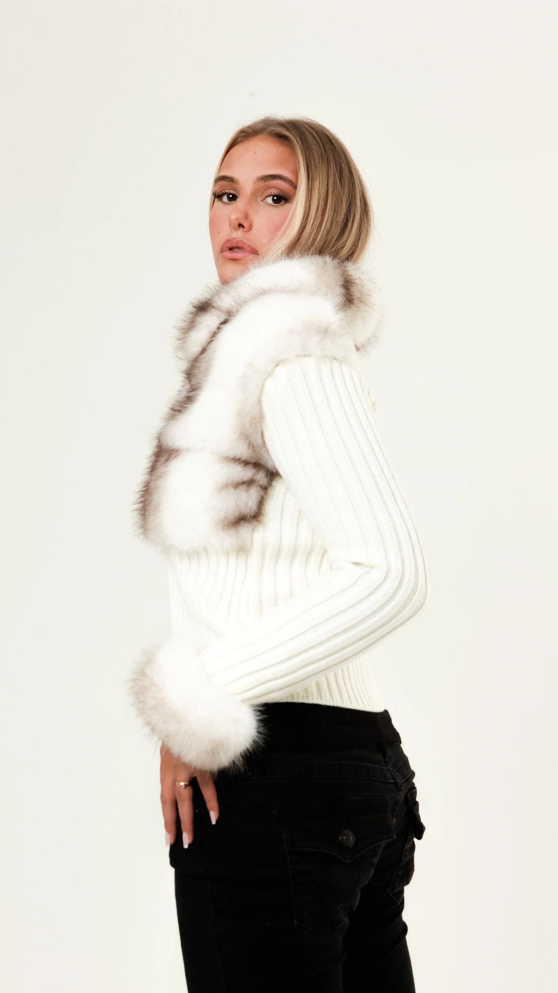 Castiro Fur Cardigan